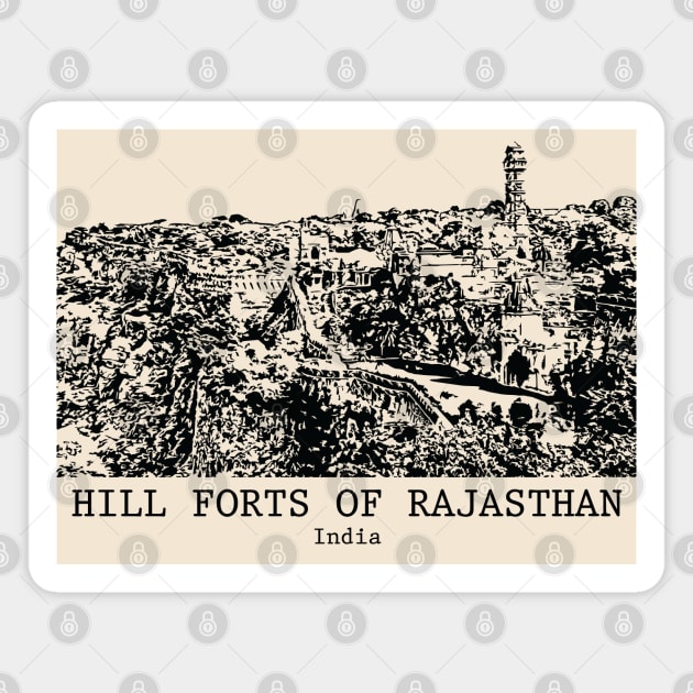 Hill Forts of Rajasthan - India Magnet by Lakeric